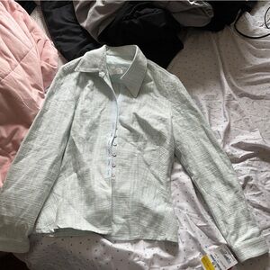 Light Green Button-Up Shirt